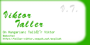 viktor taller business card